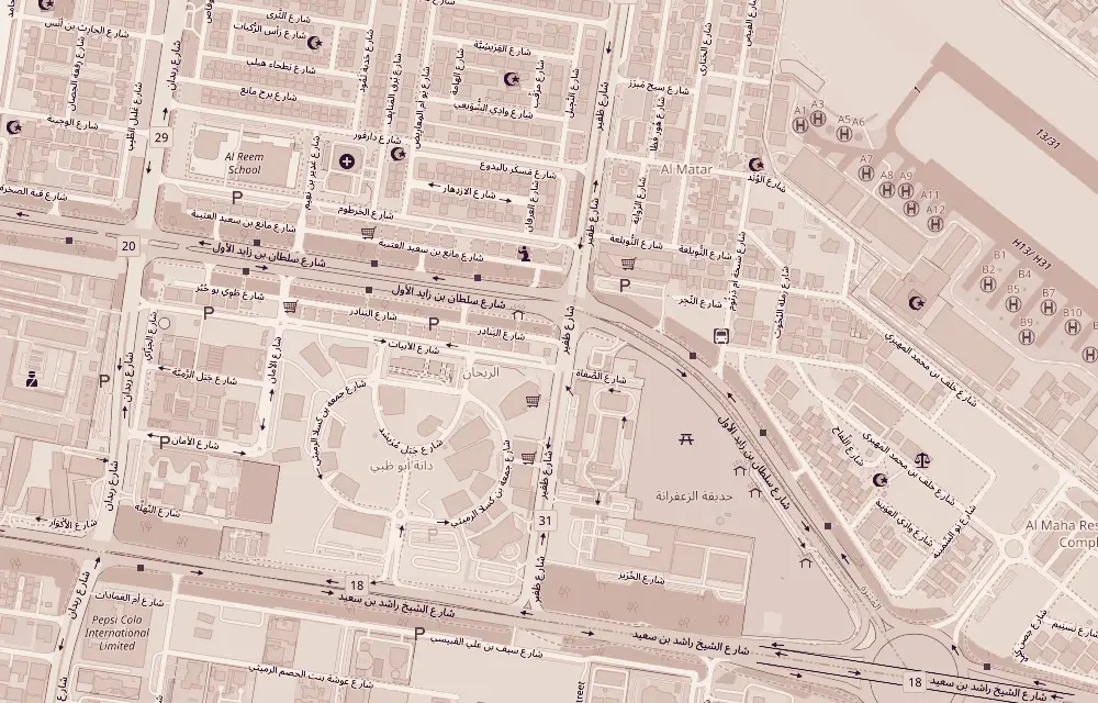Map of Al Muroor around Meera Beauty Centre